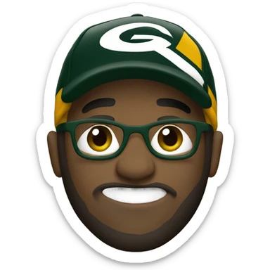 Green Bay packers fan sticker