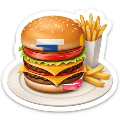 burger leftover sticker