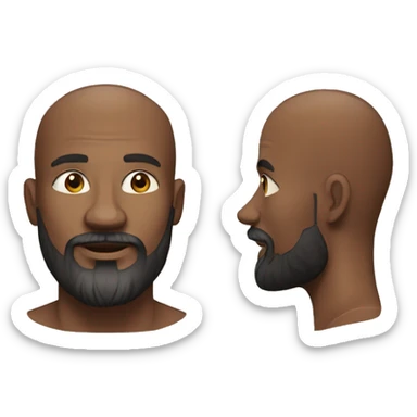 homme age 45 ans  nord d'afrique avec barbe petite sticker