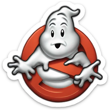 ghostbusters logo sticker