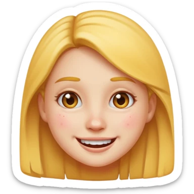 girl emoji with pimple sticker