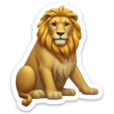 Simbolo del león del orgullo  sticker