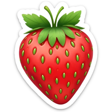 lineart strawberry sticker