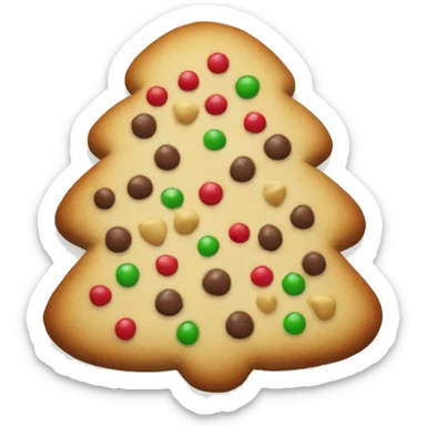 Christmas cookie sticker