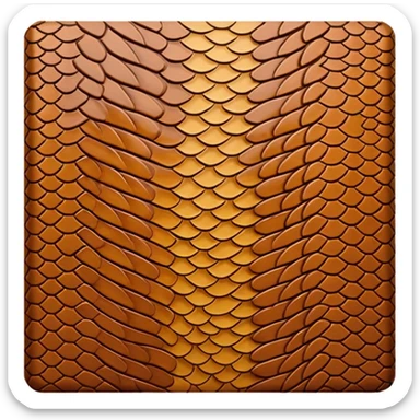 brown snake skin print sticker