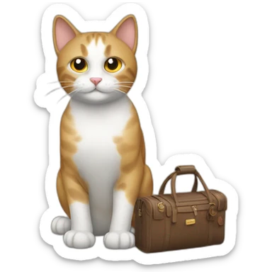 cat travel sticker