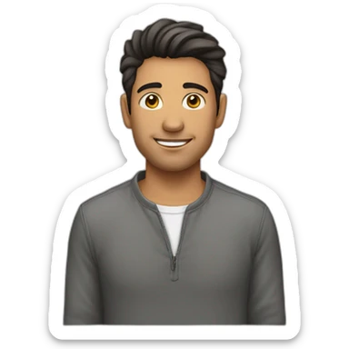 hombre-joven-moreno-atractivo sticker