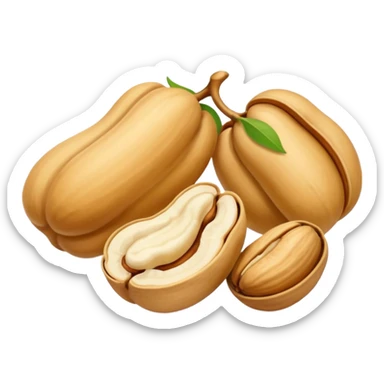 Make single simple Cashew dryfruit without leave  sticker