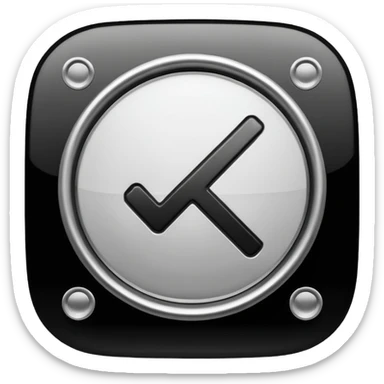 the classic fast forward emoji ⏩  in black and white sticker