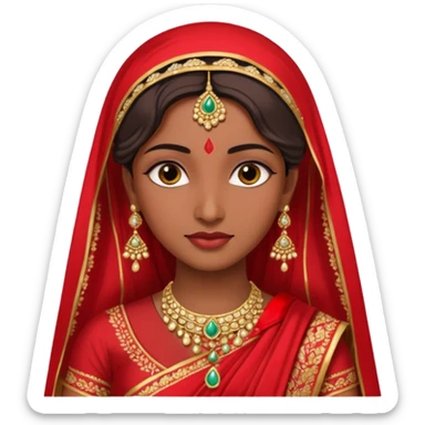 beautiful indian bride sticker