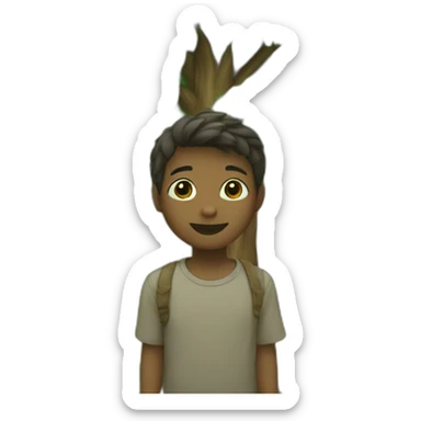 boy wit the tree sticker