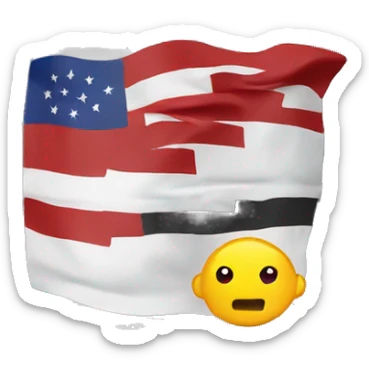 Oil barrel flag sticker