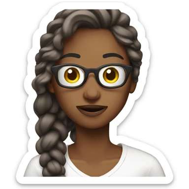 Influencer taking video sticker