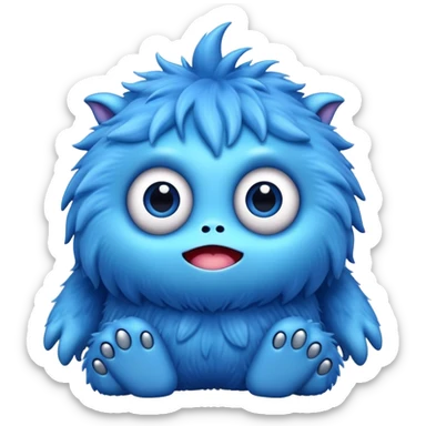 Huggy Wuggy blue monster sticker