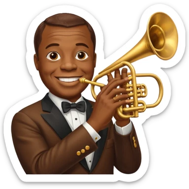 Louis Armstrong sticker