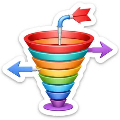sales funnel sticker