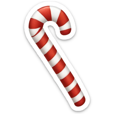 Candy cane sticker