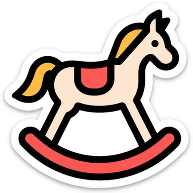 rocking horse sticker