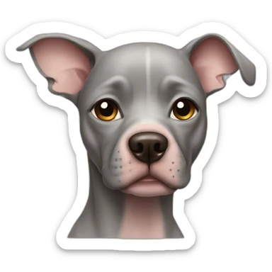 a hairless dog sticker
