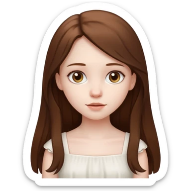 Puritan young girl sticker