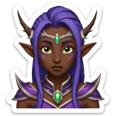 World of warcraft night elf sticker