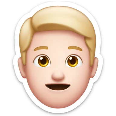 cute light pink reaction emoji sticker