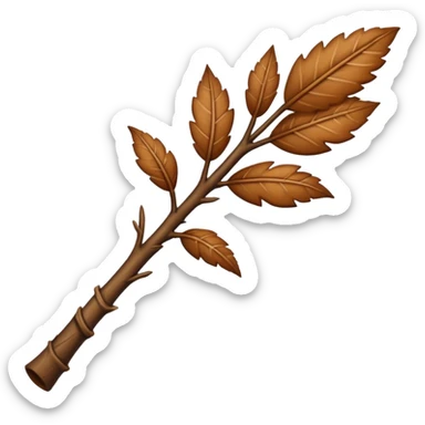 leafy stick sticker