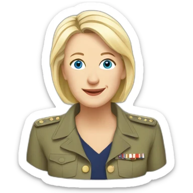 France Marine Lepen political sticker