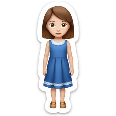 girl kid full body sticker