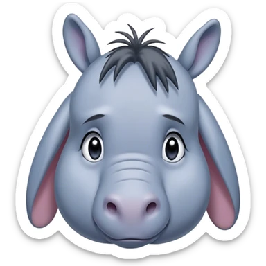 Eeyore sad sticker