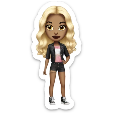 Smoking BRATZ doll  sticker