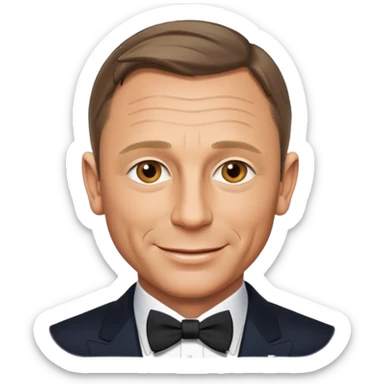 James Bond daniel craig sticker