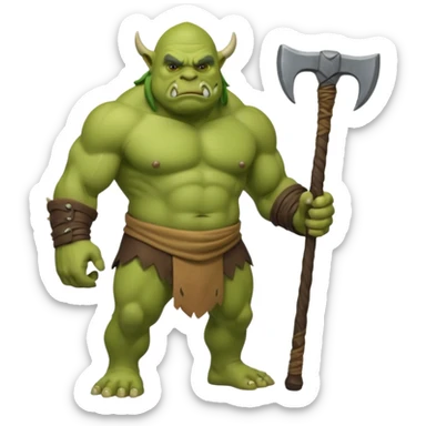 Ogre full body sticker