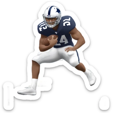 Saquon Barkley backwards hurdle  sticker