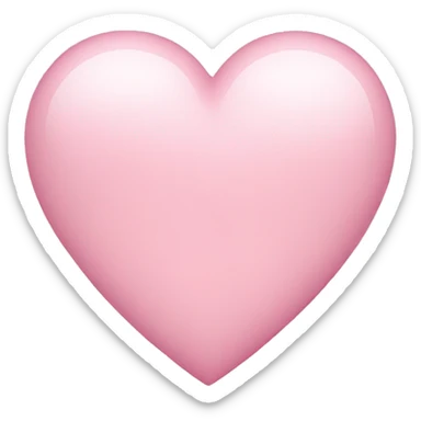 Light pink heart  sticker