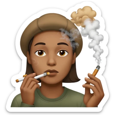 smoking a blunt sticker