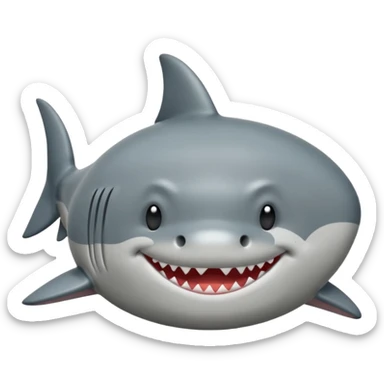 can you make me a shark emoji that looks like 😪 sticker
