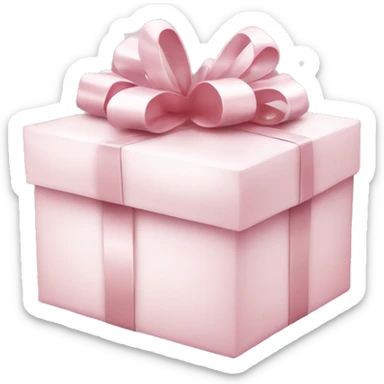 Light pink Christmas gifts under a white Christmas tree  sticker