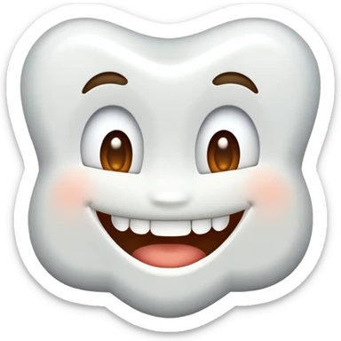 Buck tooth emoji  sticker