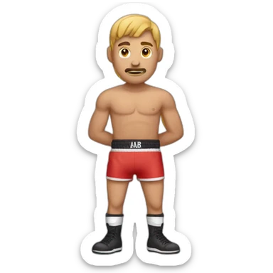  a boxer sticker