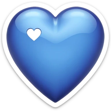 Indigo heart sticker