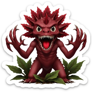 A demogrogonfrom Stranger Things sticker