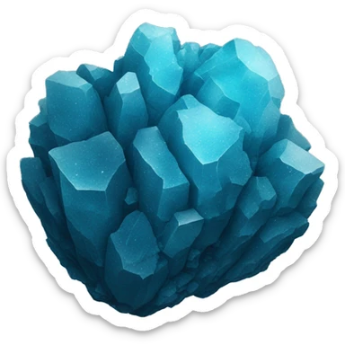 blue mineral sticker