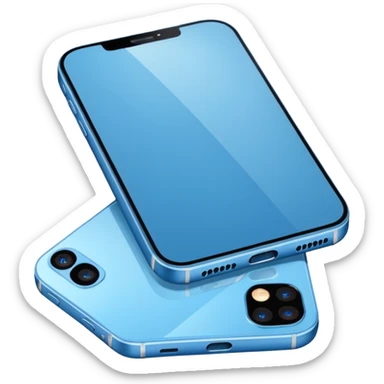 Téléphone iPhone 13 bleu sticker