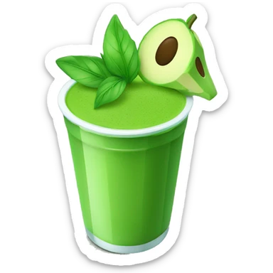 Green smoothie sticker