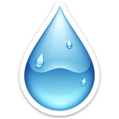 water in feet sticker