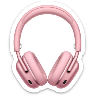 pink AirPods Max headphones sticker