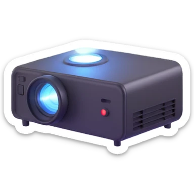 projector like bat signal sticker