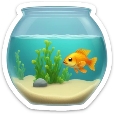 fish in tank sticker