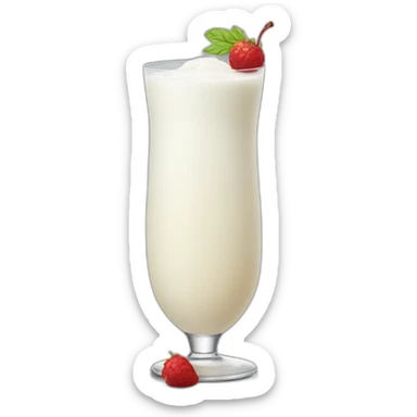 Milk cocktail sticker
